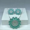 Conjunto Julie Azul Leitoso com Micro Zircônias Folheado a Prata - Image 3