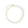 Choker Pérolas Achatadas Folheado a Ouro 18K