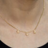 Colar de Borboletas com Zircônias Folheado a Ouro 18K - Image 2