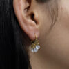 Brinco Argolinha com Zircônias Folheado a Ouro 18K