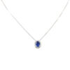 Conjunto Princesa com Micro Zircônias Azul Safira Folheado a Prata